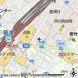 京都中央信用金庫草津支店周辺の地図