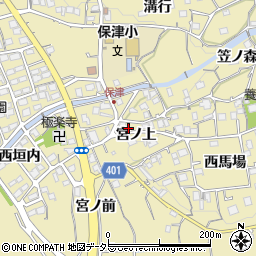 京都府亀岡市保津町（宮ノ上）周辺の地図