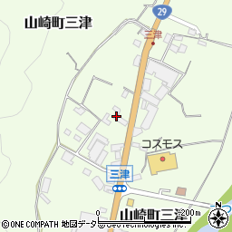 兵庫県宍粟市山崎町三津469周辺の地図