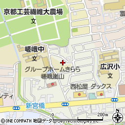 京都府京都市右京区嵯峨新宮町30-19周辺の地図