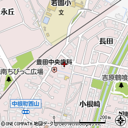 愛知県豊田市中根町町田81周辺の地図