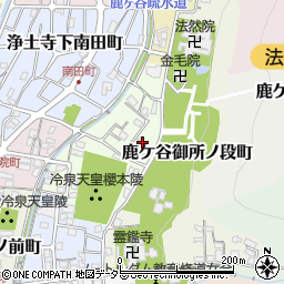 京都府京都市左京区鹿ケ谷法然院町52-10周辺の地図