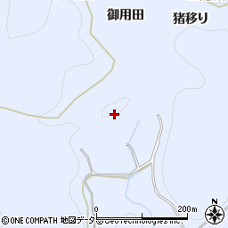 愛知県豊田市下山田代町御用田周辺の地図