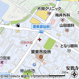 西日本電信電話滋賀支店栗東別館周辺の地図