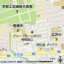 京都府京都市右京区嵯峨新宮町30-18周辺の地図