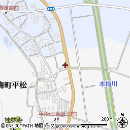 京都府亀岡市本梅町平松橋詰周辺の地図