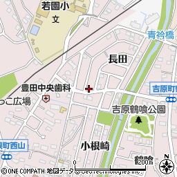 愛知県豊田市中根町町田96周辺の地図