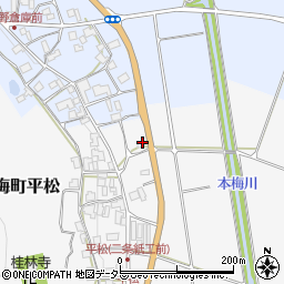 京都府亀岡市本梅町平松（橋詰）周辺の地図