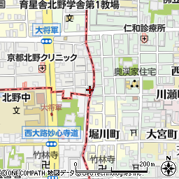京都府京都市北区大将軍東鷹司町232-2周辺の地図