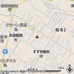 三重県四日市市松寺周辺の地図