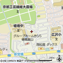 京都府京都市右京区嵯峨新宮町30-17周辺の地図