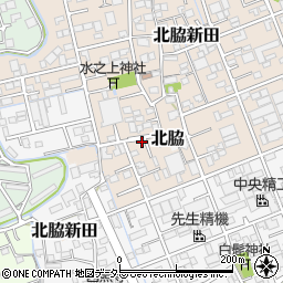 静岡県静岡市清水区北脇新田341-12周辺の地図