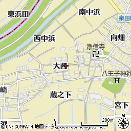 愛知県刈谷市泉田町大西周辺の地図