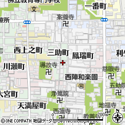 京都府京都市上京区三助町281-23周辺の地図