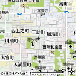 京都府京都市上京区三助町281-10周辺の地図