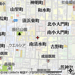 京都府京都市上京区東辰巳町周辺の地図
