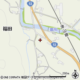 岡山県津山市福田916周辺の地図