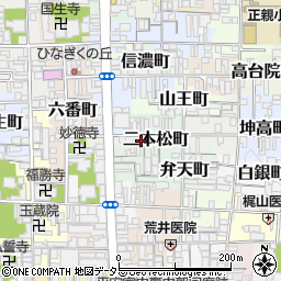 京都府京都市上京区二本松町周辺の地図