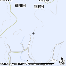愛知県豊田市下山田代町猪移り周辺の地図