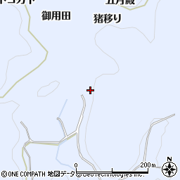 愛知県豊田市下山田代町（猪移り）周辺の地図