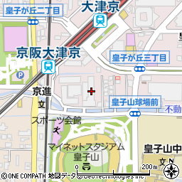 ロータリーマンション大津京パークワイツ周辺の地図