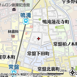 京都府京都市右京区鳴滝中道町周辺の地図