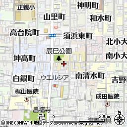京都府京都市上京区西辰巳町周辺の地図