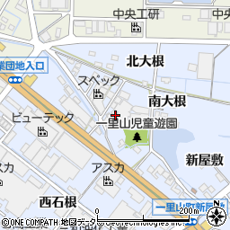愛知県刈谷市一里山町南大根周辺の地図