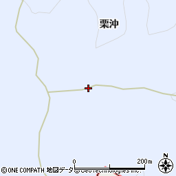 愛知県豊田市下山田代町（栗沖）周辺の地図