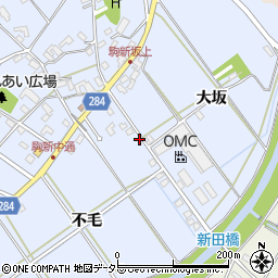 愛知県豊田市駒新町不毛周辺の地図
