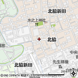 静岡県静岡市清水区北脇新田358-5周辺の地図