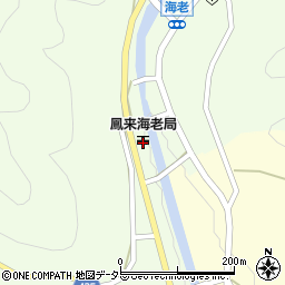 鳳来海老郵便局周辺の地図