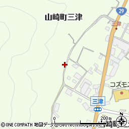 兵庫県宍粟市山崎町三津547周辺の地図