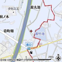愛知県東海市荒尾町（源太池）周辺の地図
