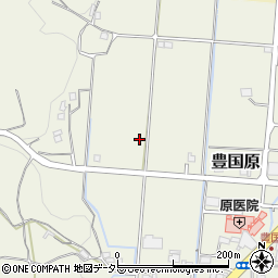 岡山県美作市豊国原周辺の地図
