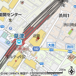 三井住友銀行草津支店周辺の地図
