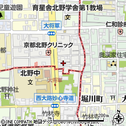 京都府京都市北区大将軍東鷹司町208周辺の地図