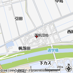 愛知県刈谷市今川町帆落田周辺の地図