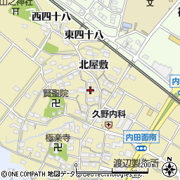 愛知県大府市北崎町北屋敷63周辺の地図