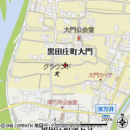 兵庫県西脇市黒田庄町大門周辺の地図