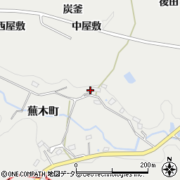 愛知県豊田市蕪木町中屋敷235周辺の地図