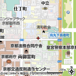 キョウテク清和院町パーキング周辺の地図
