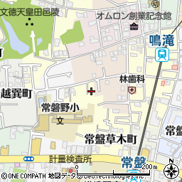 京都府京都市右京区常盤草木町17周辺の地図