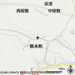 愛知県豊田市蕪木町周辺の地図