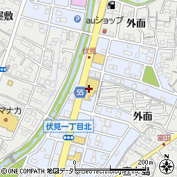愛知トヨタＥＡＳＴ　東海富木島店周辺の地図