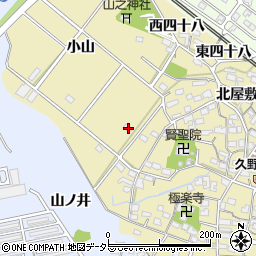 愛知県大府市北崎町小山周辺の地図