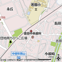 愛知県豊田市中根町町田5周辺の地図