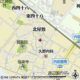 愛知県大府市北崎町北屋敷62周辺の地図