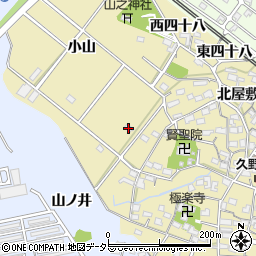 愛知県大府市北崎町（小山）周辺の地図