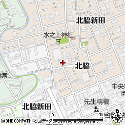 静岡県静岡市清水区北脇新田358-3周辺の地図